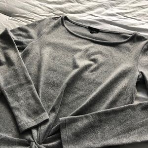 dynamite grey knot long sleeve